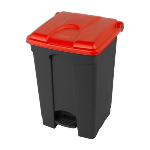 Tret-Abfallbehälter 45 l - roter Deckel